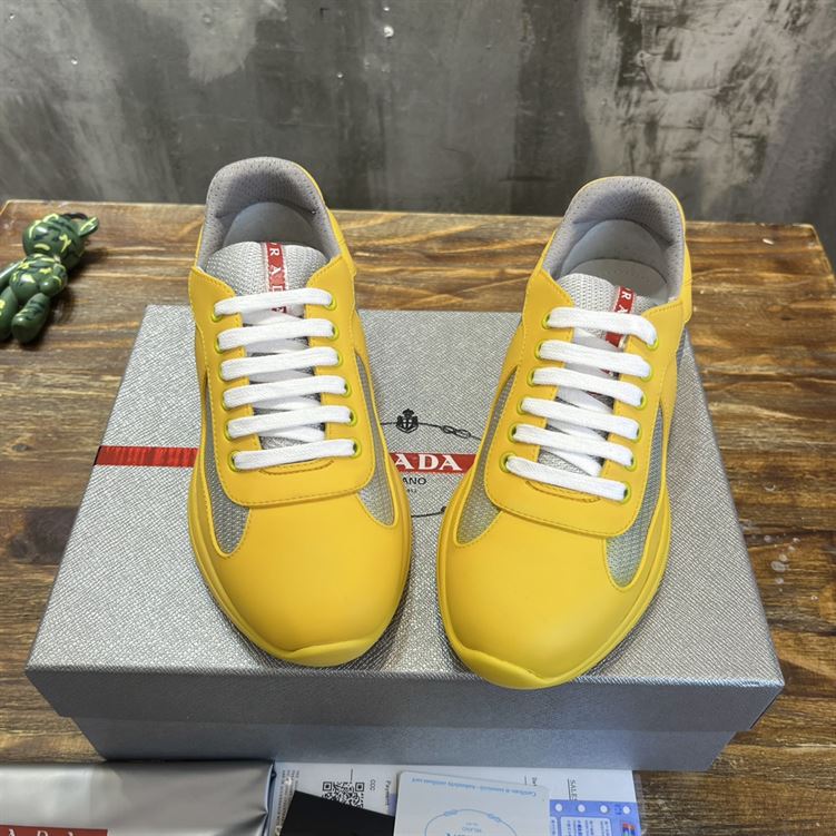 PRADA AMERICA S CUP SOFT RUBBER AND BIKE FABRIC SNEAKERS   PRS041