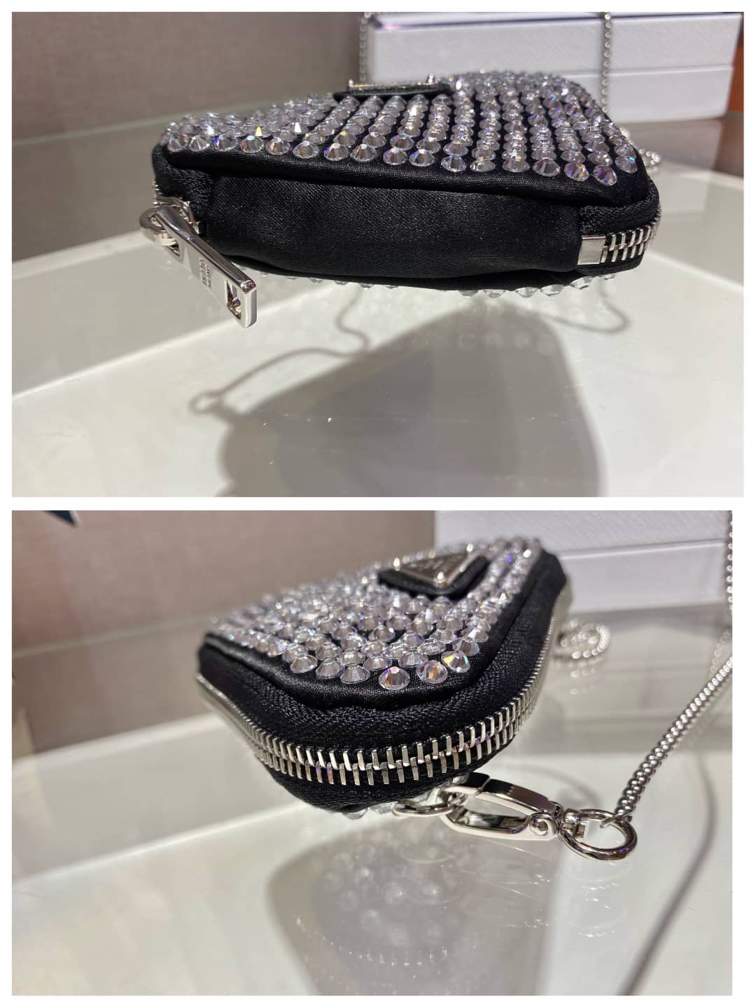 Replica Pradas Leather Replica Coin Purse