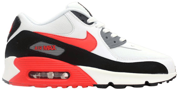 Air Max 90 Essential  White Black Red  537384-112