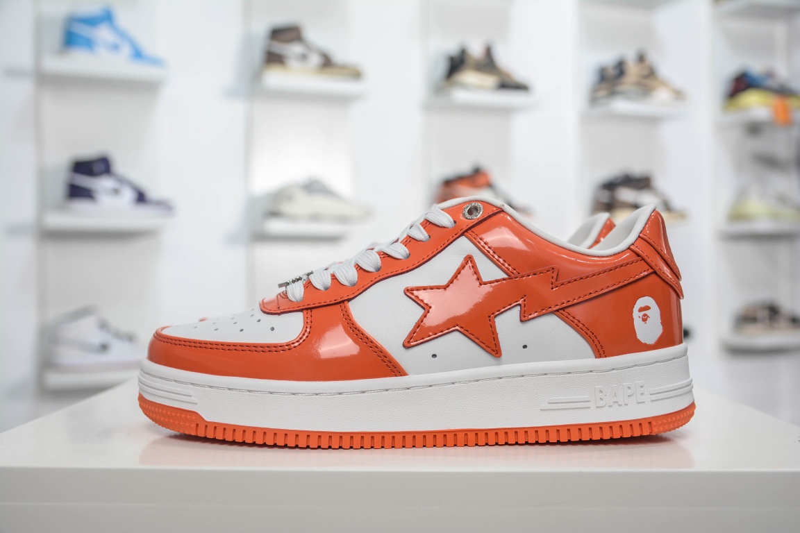 A Bathing Ape Bape Sta Low Orange