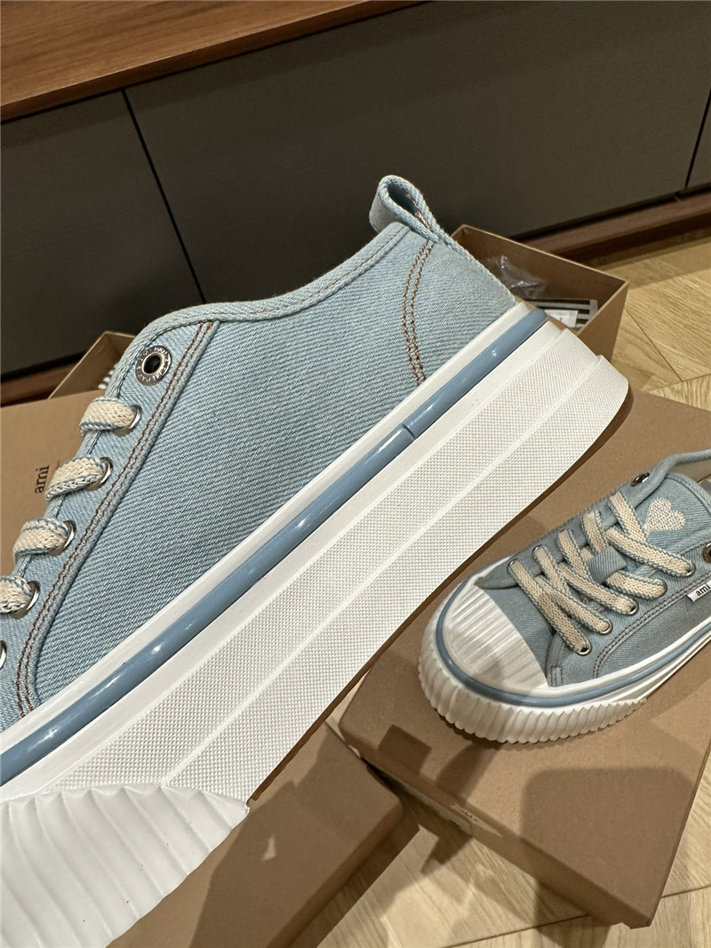 Amina Muaddi Denim Loafers