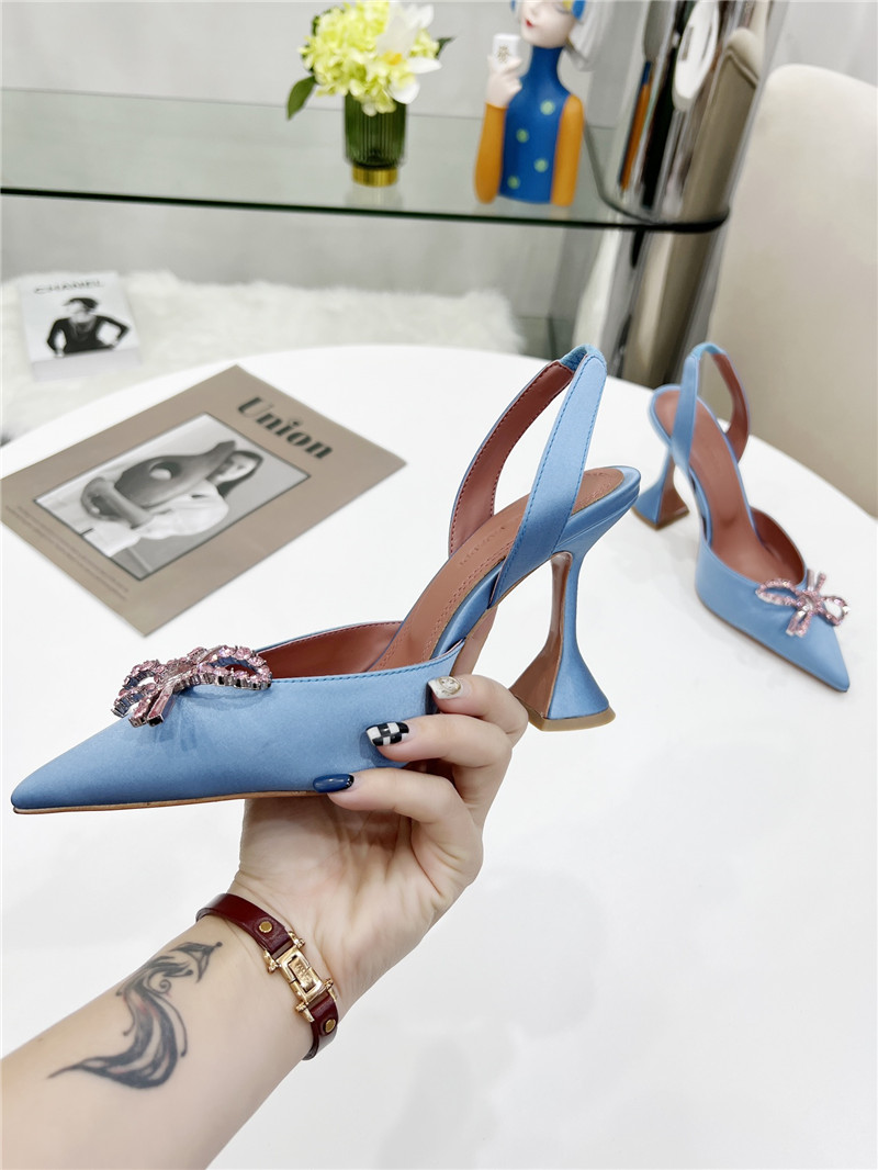 AMINA MUADDI high-end rhinestone original buckle pumps