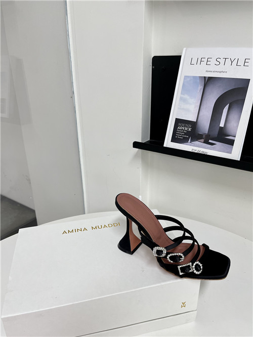 amina muaddi awge heels sandals