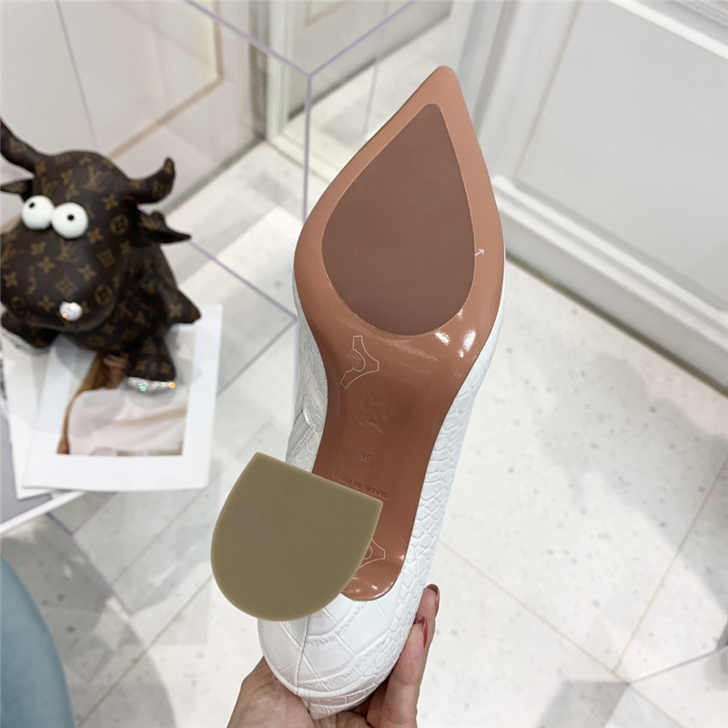 amina muaddi crocodile print boots