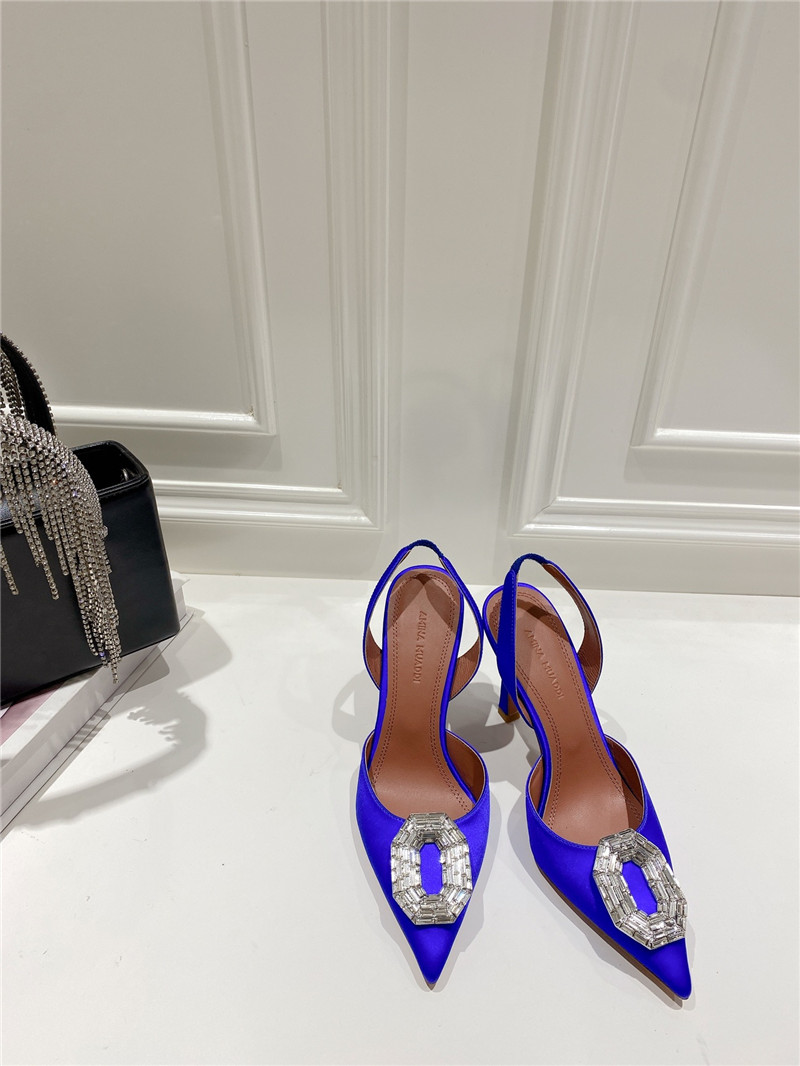 AMINA MUADDI high-end rhinestone original buckle pumps