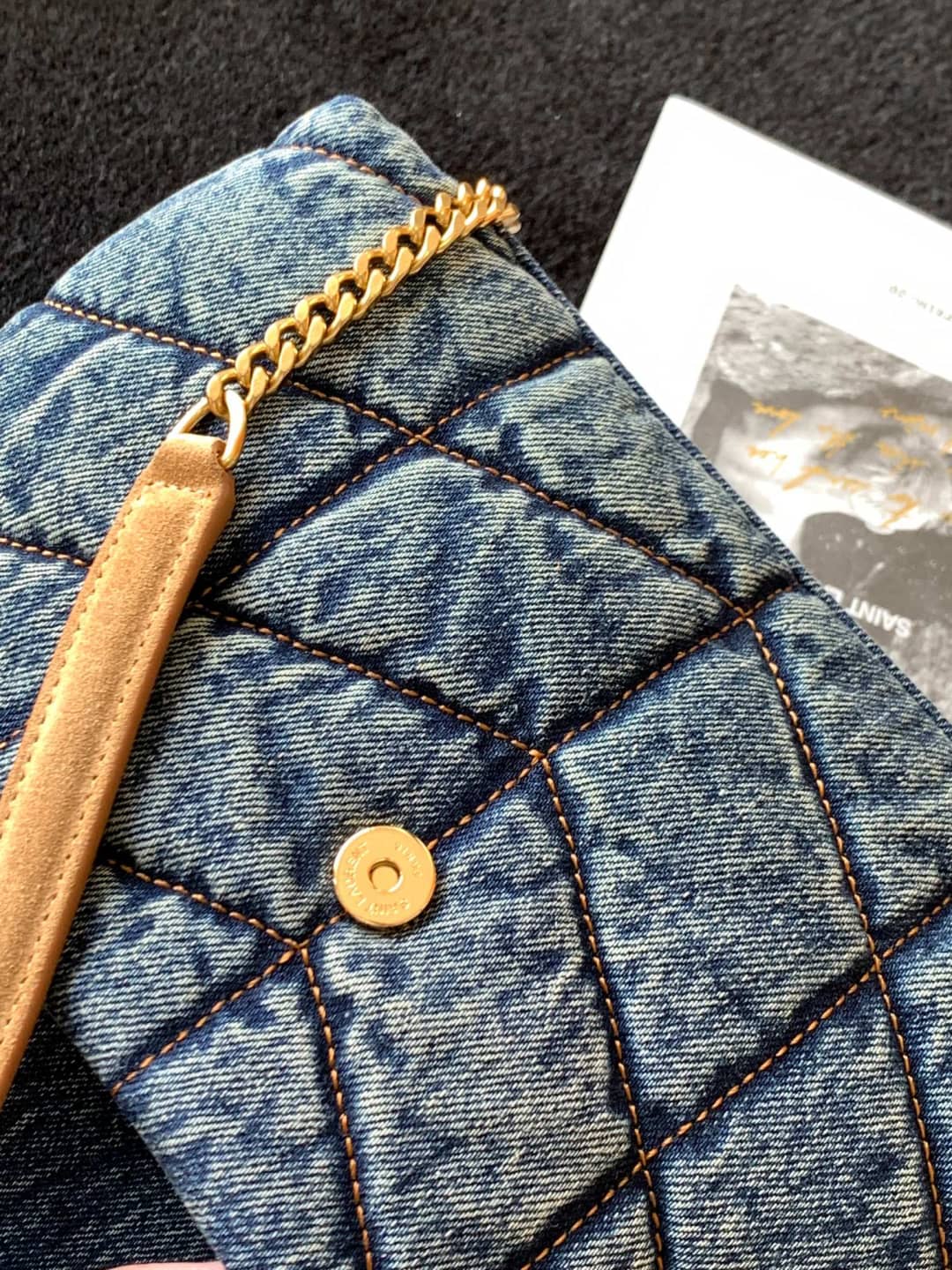 Saint Laurent Loulou Denim Shoulder Bag