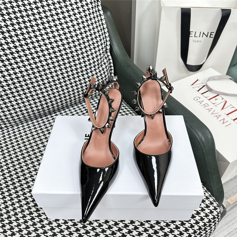 amina muaddi high heel sandals