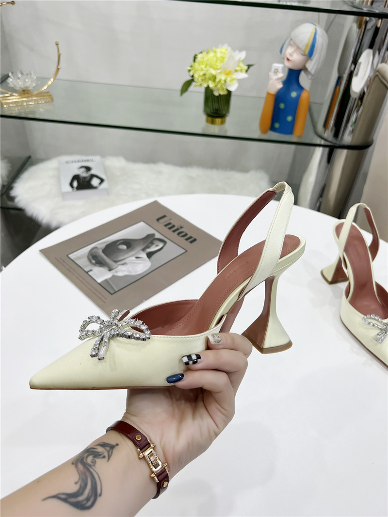 AMINA MUADDI high-end rhinestone original buckle pumps