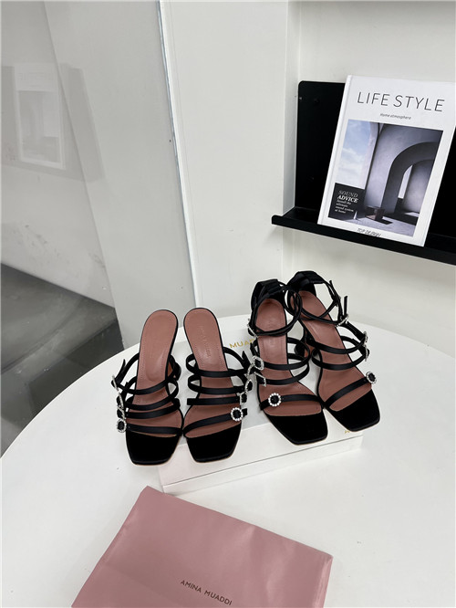 amina muaddi awge heels sandals