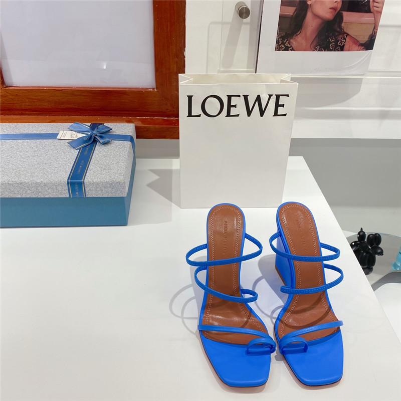 Amina Muaddi Dupes wedge slippers