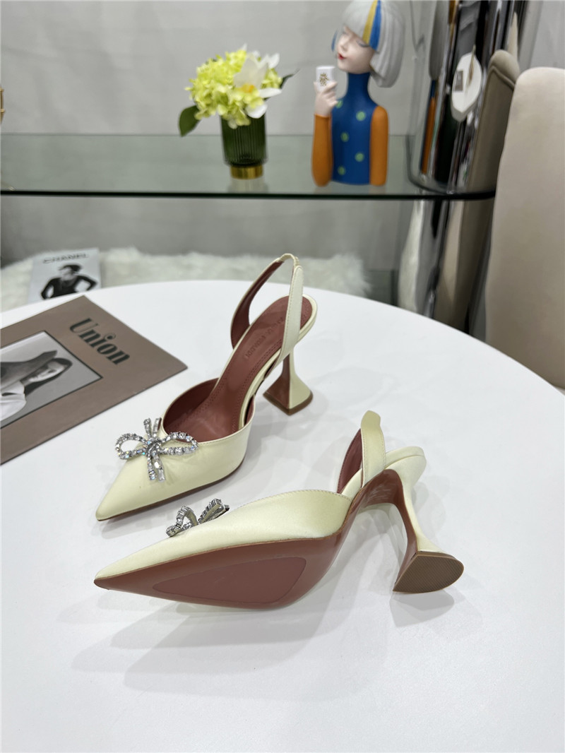 AMINA MUADDI high-end rhinestone original buckle pumps