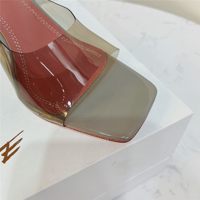 amina muaddi PVC heel pumps