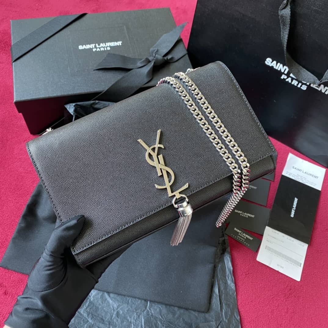 YSL Dupes Bags Saint Laurent Kate Embossed Leather Medium Bag