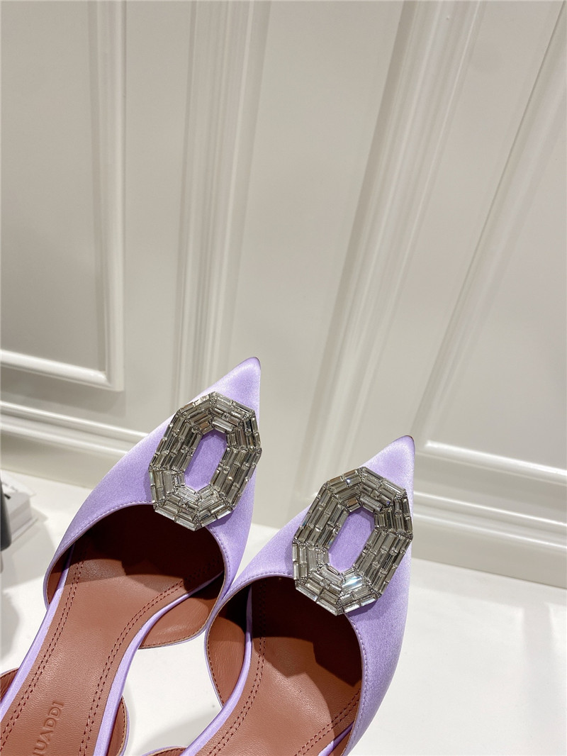 AMINA MUADDI high-end rhinestone original buckle pumps