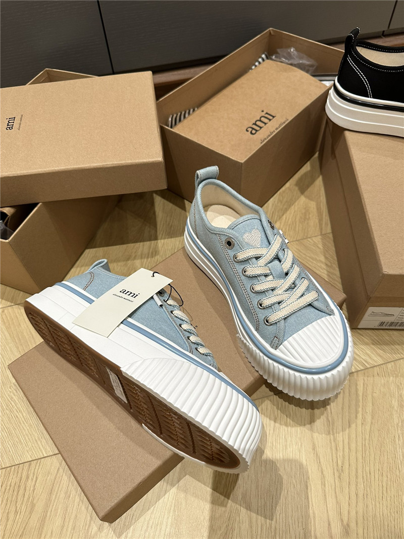 Amina Muaddi Denim Loafers