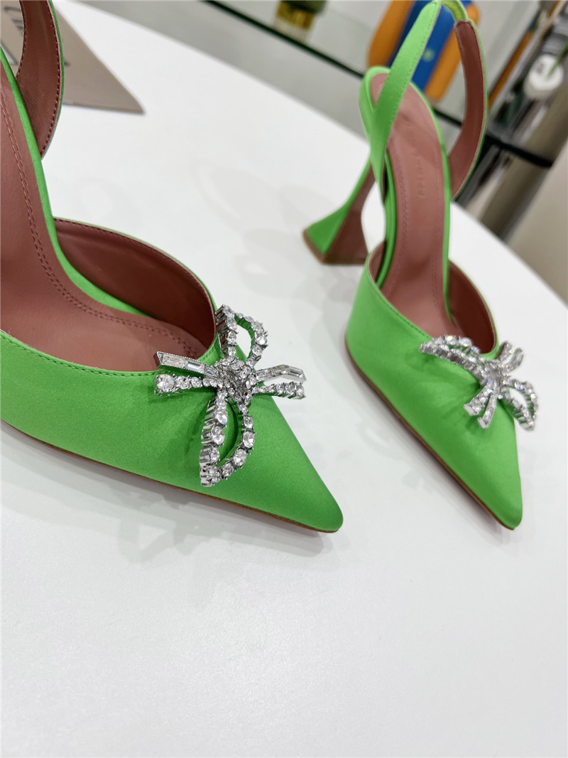 AMINA MUADDI high-end rhinestone original buckle pumps
