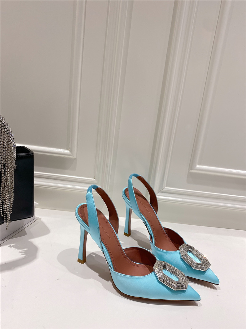 AMINA MUADDI high-end rhinestone original buckle pumps