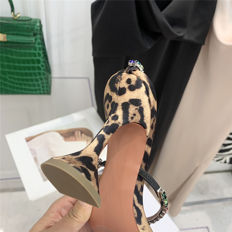 Amina Replica rhinestone heeled sandals