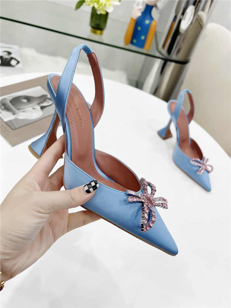 AMINA MUADDI high-end rhinestone original buckle pumps