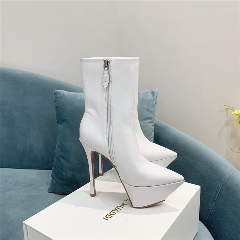 amina muaddi pointed toe heeled booties