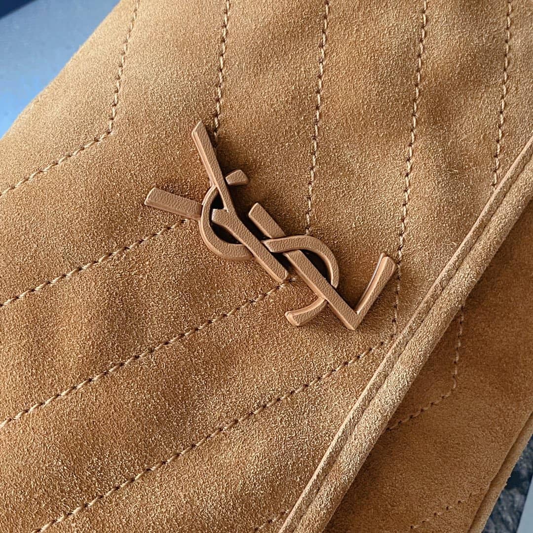 YSL Dupes Bags Niki Small In Suede Leather Caramel Bag(ColaReps)