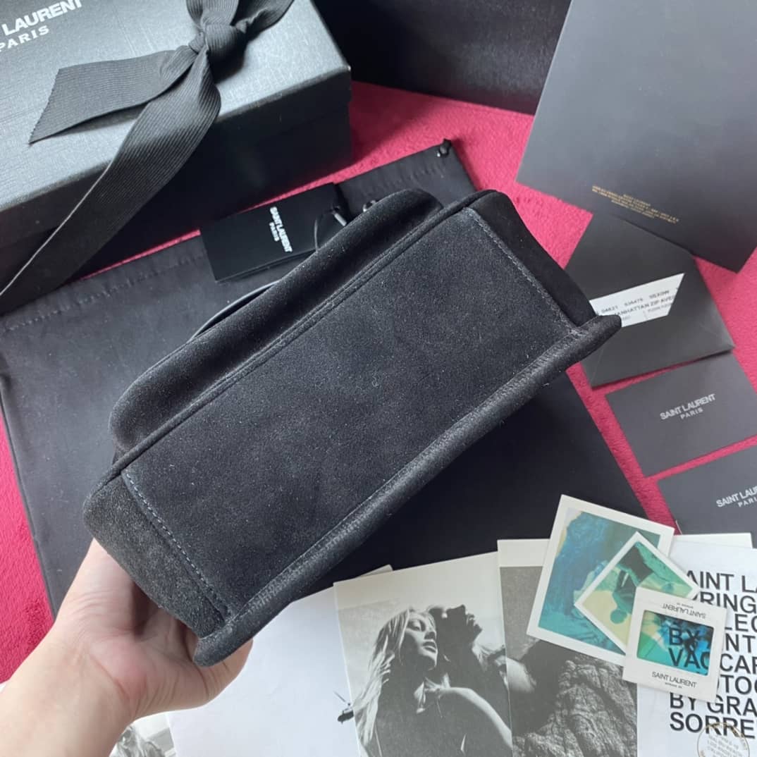 YSL Dupes Bags Niki Small In Frosted Leather Black Bag