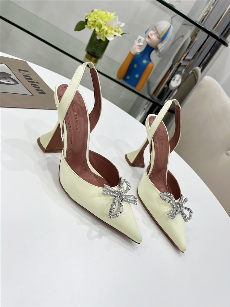AMINA MUADDI high-end rhinestone original buckle pumps
