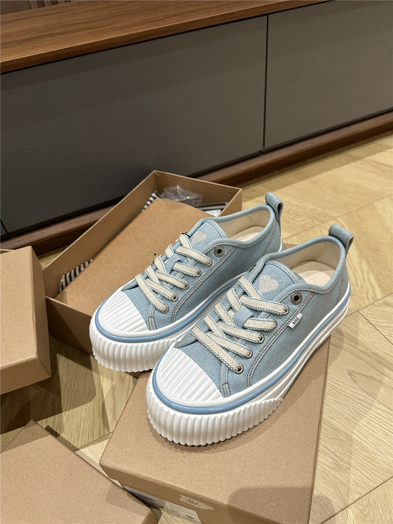 Amina Muaddi Denim Loafers