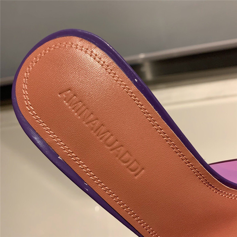 Amina Muaddi Dupes transparent bottom slippers