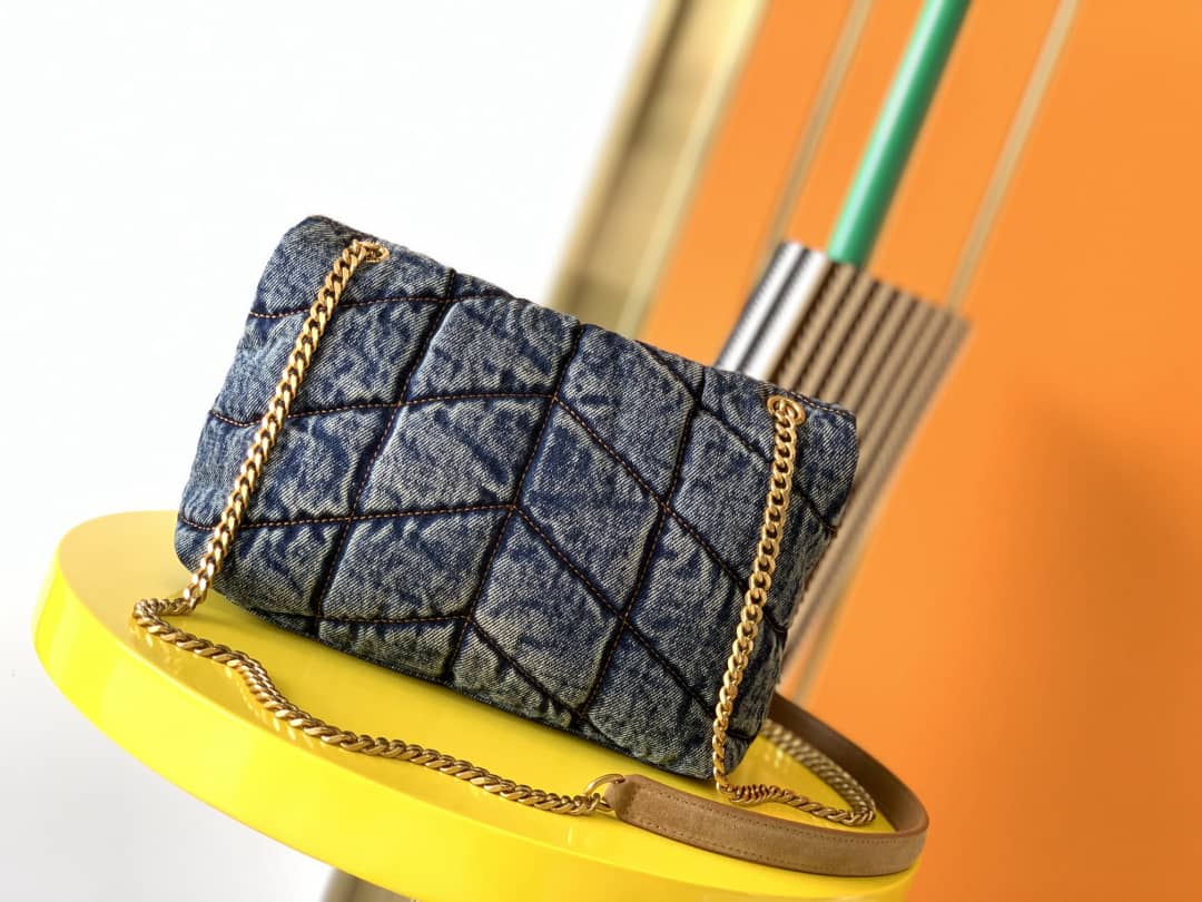 Saint Laurent Loulou Denim Shoulder Bag