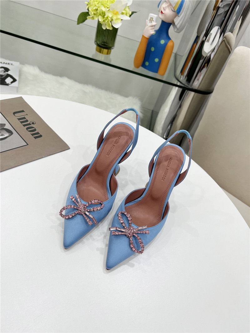 AMINA MUADDI high-end rhinestone original buckle pumps