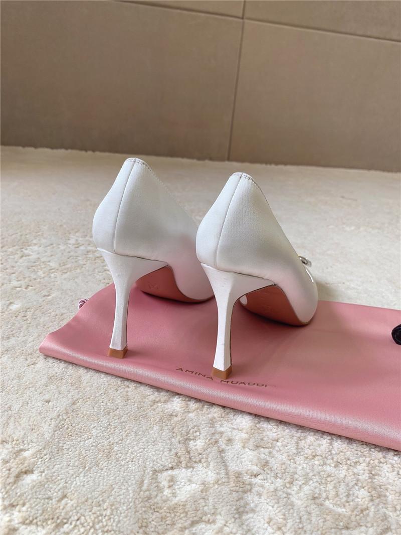 Amina Muaddi New Arrival Crystal Pumps