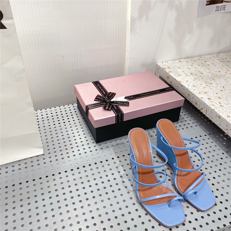 Amina Muaddi Dupes wedge slippers