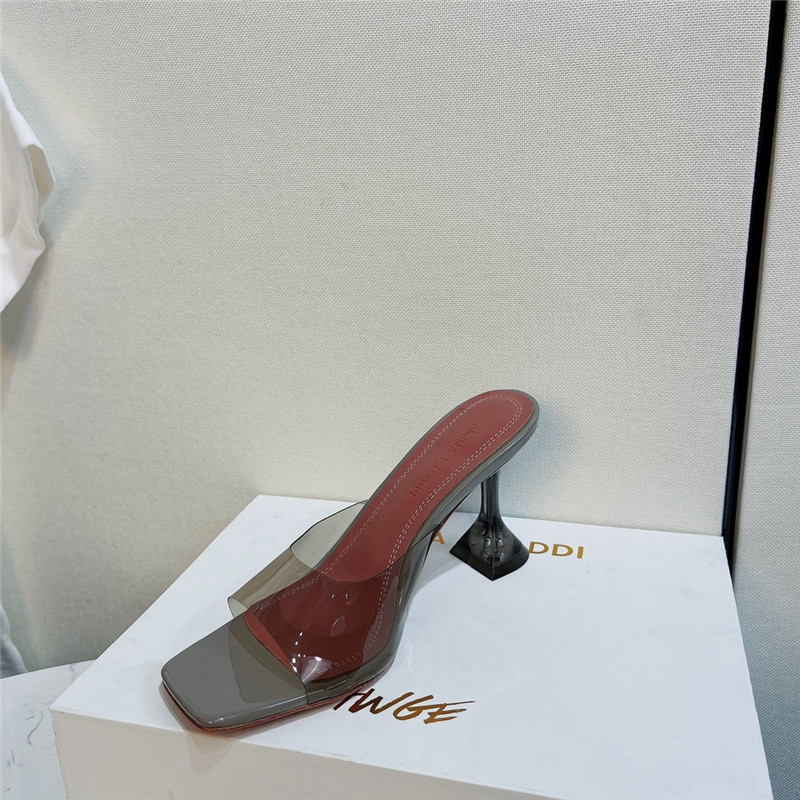 amina muaddi PVC heel pumps