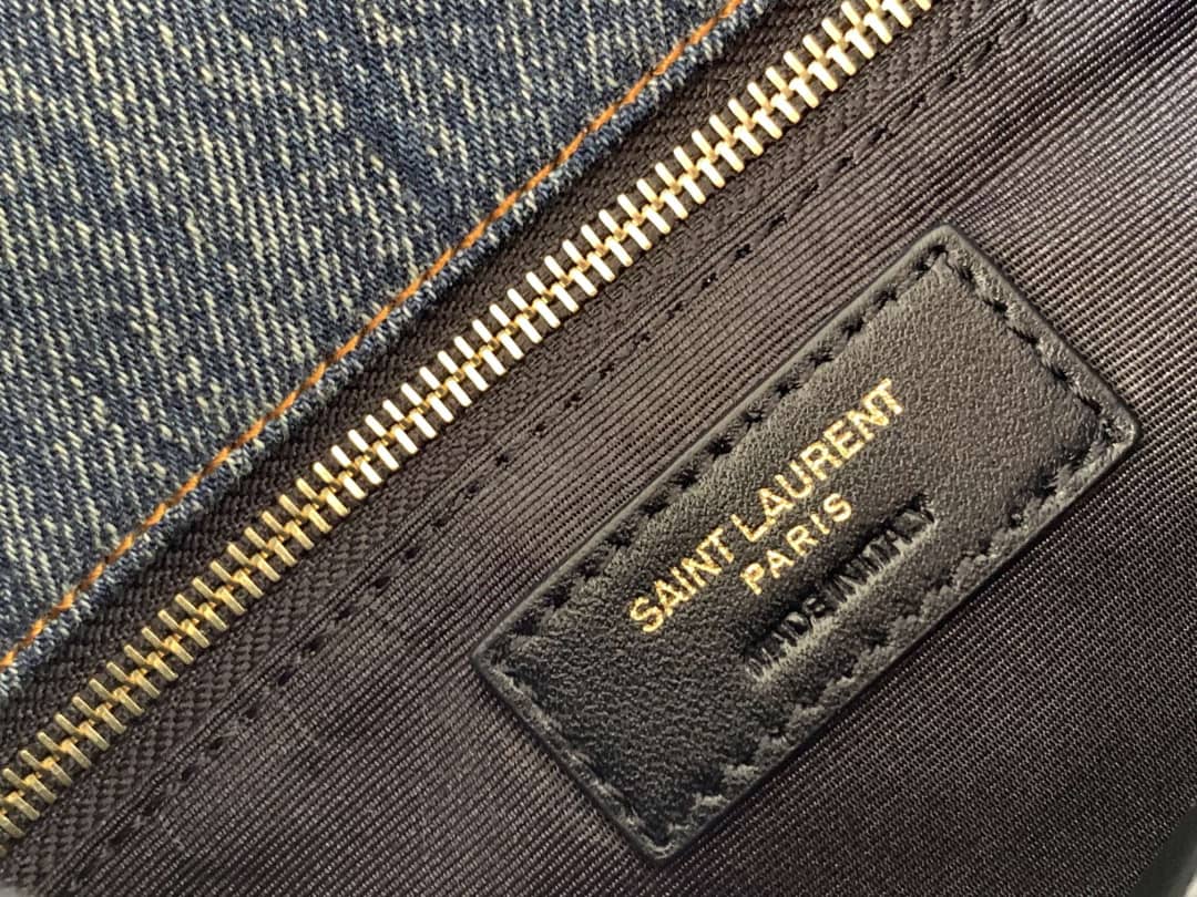 Saint Laurent Loulou Denim Shoulder Bag
