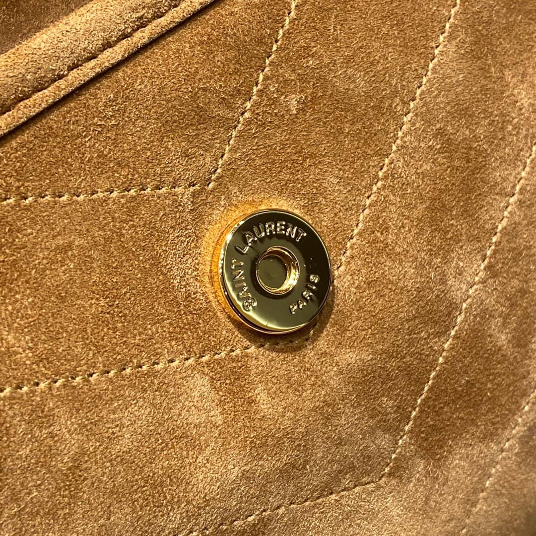 YSL Dupes Bags Niki Medium In Suede Leather Caramel Bag