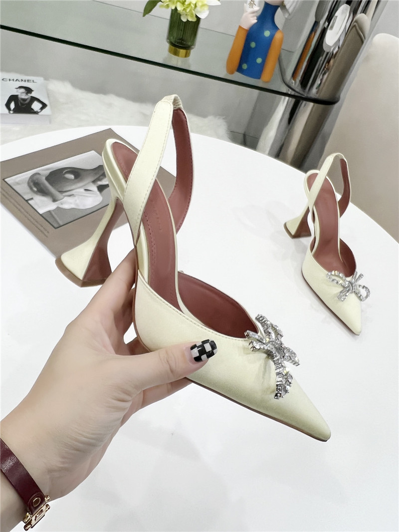 AMINA MUADDI high-end rhinestone original buckle pumps
