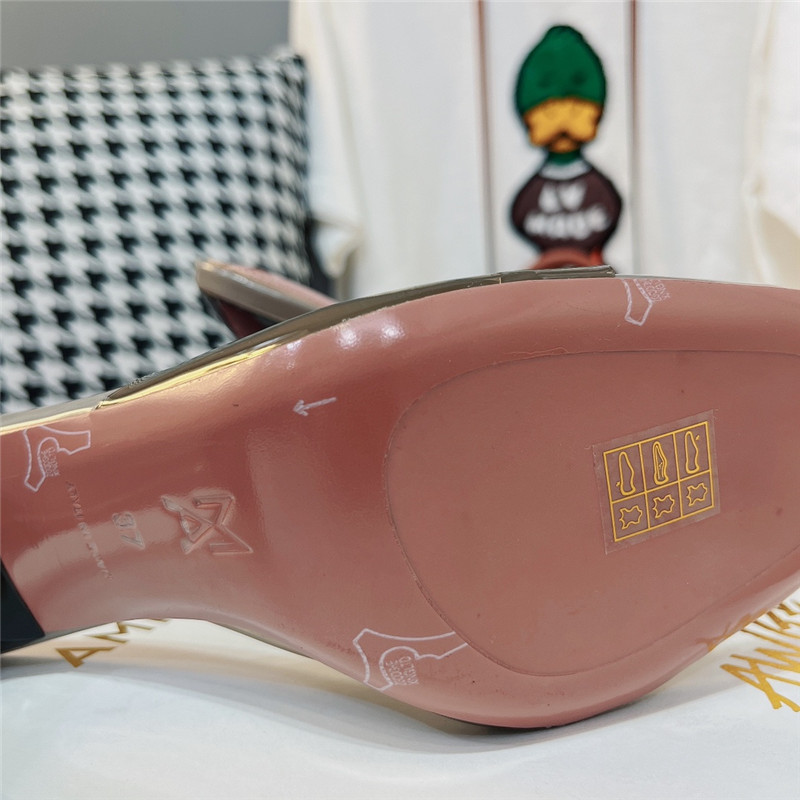 amina muaddi PVC heel pumps