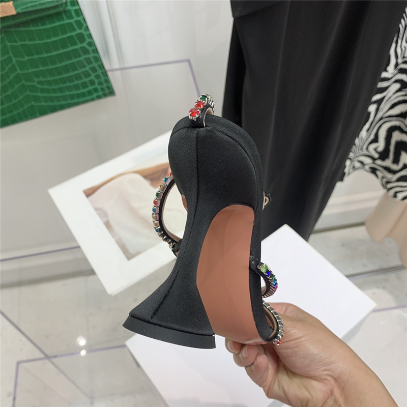 Amina Replica rhinestone heeled sandals