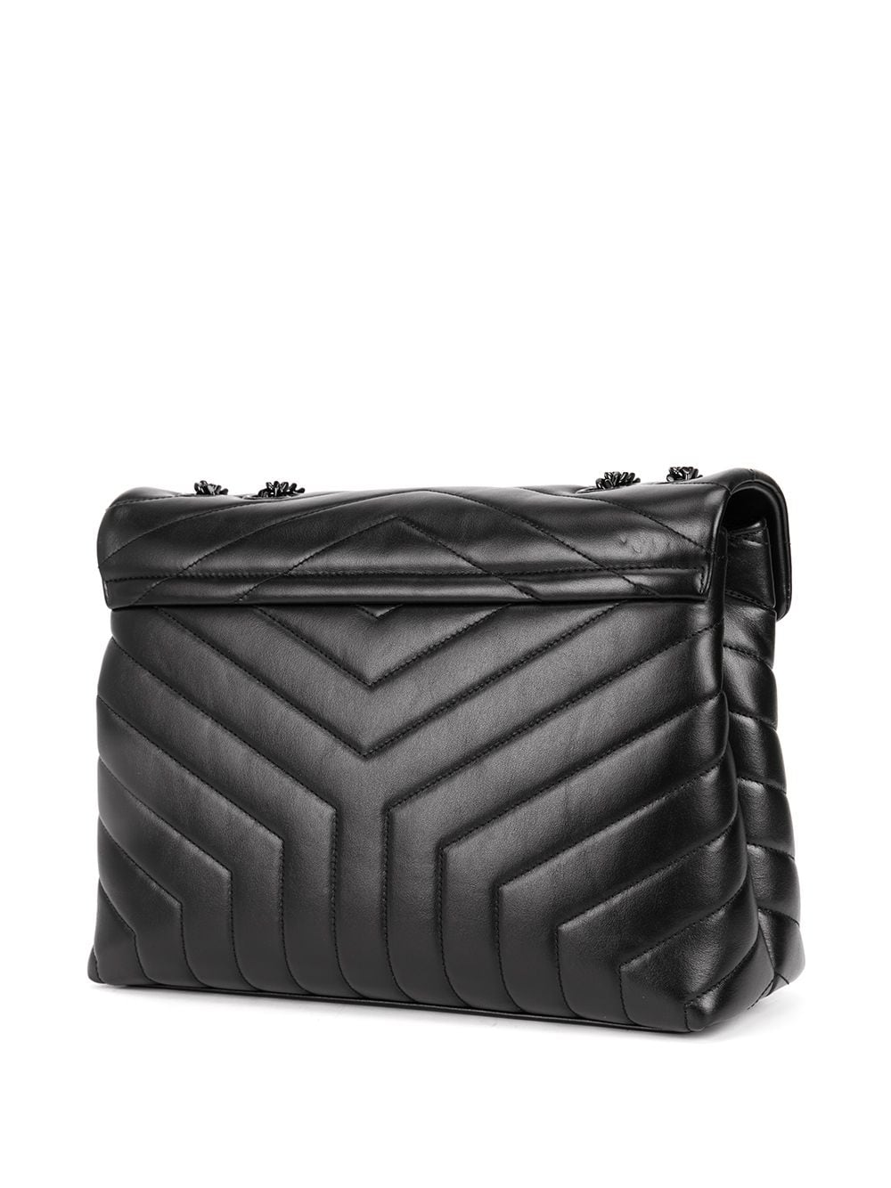 YSL Replica Saint Laurent Loulou quilted logo plaque bag