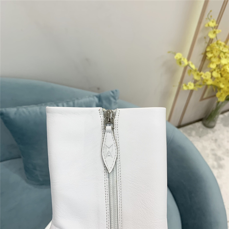 amina muaddi pointed toe heeled booties