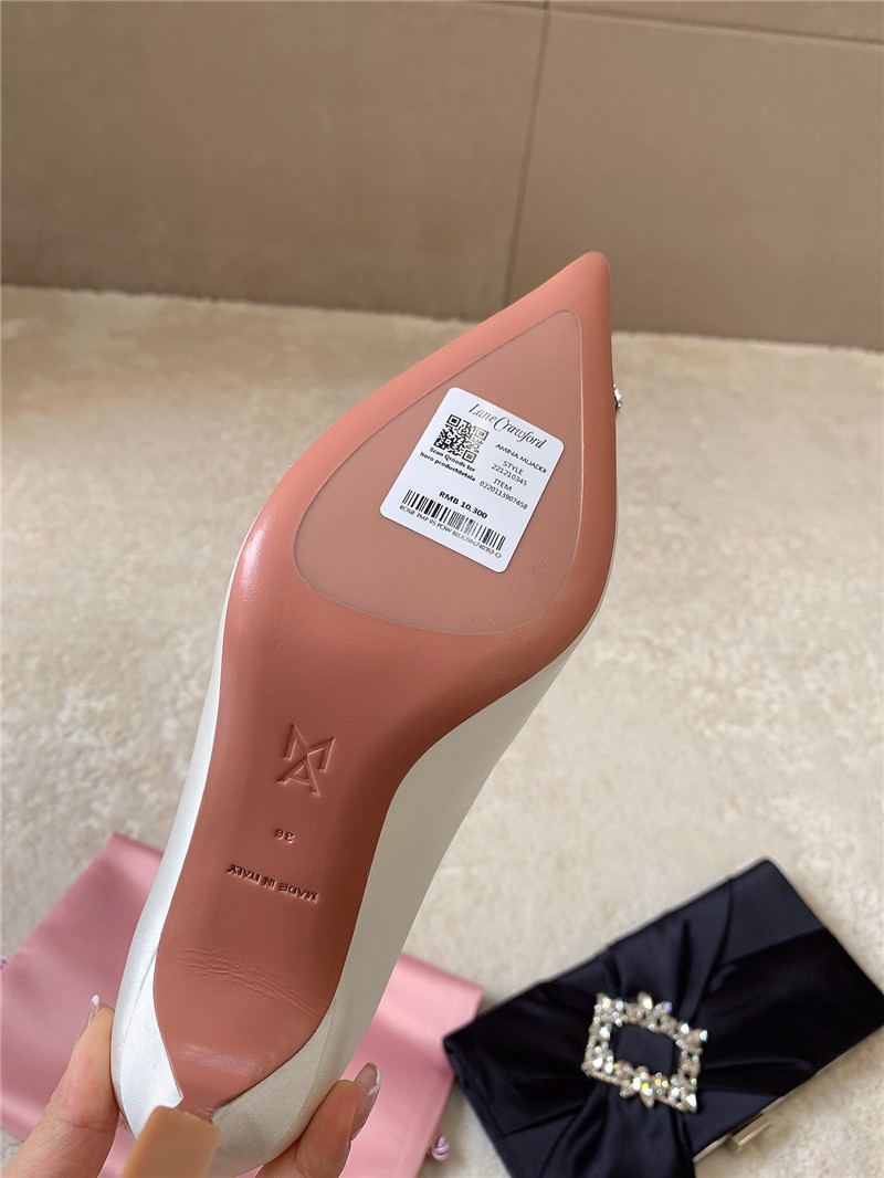 Amina Muaddi New Arrival Crystal Pumps