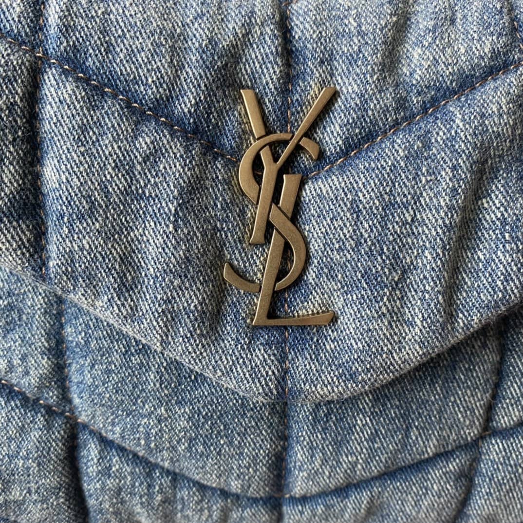 Saint Laurent Loulou Denim Shoulder Bag
