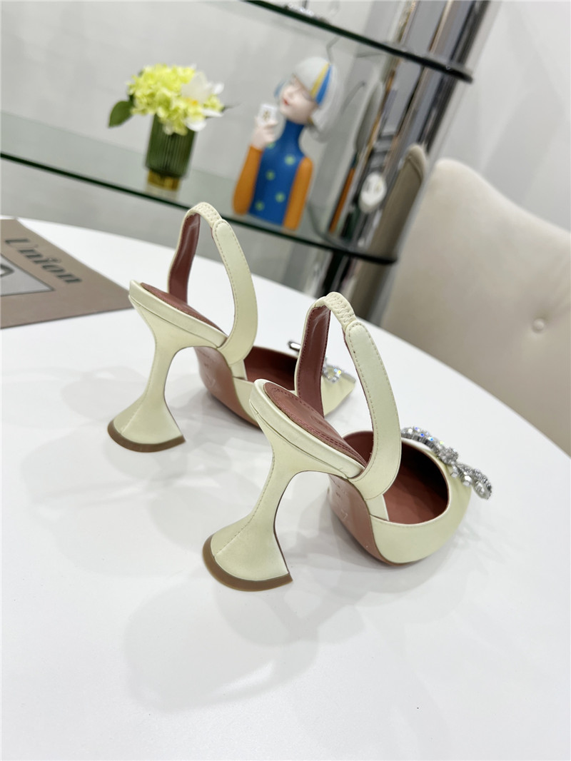 AMINA MUADDI high-end rhinestone original buckle pumps