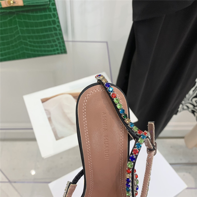 Amina Replica rhinestone heeled sandals