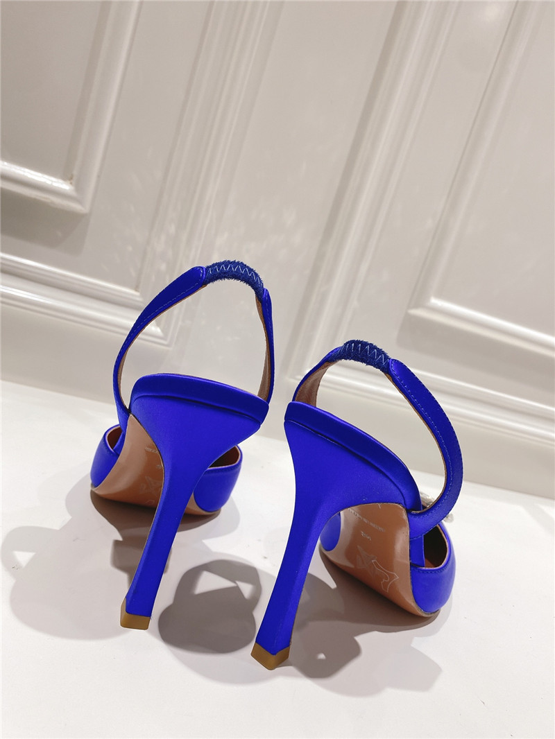 AMINA MUADDI high-end rhinestone original buckle pumps