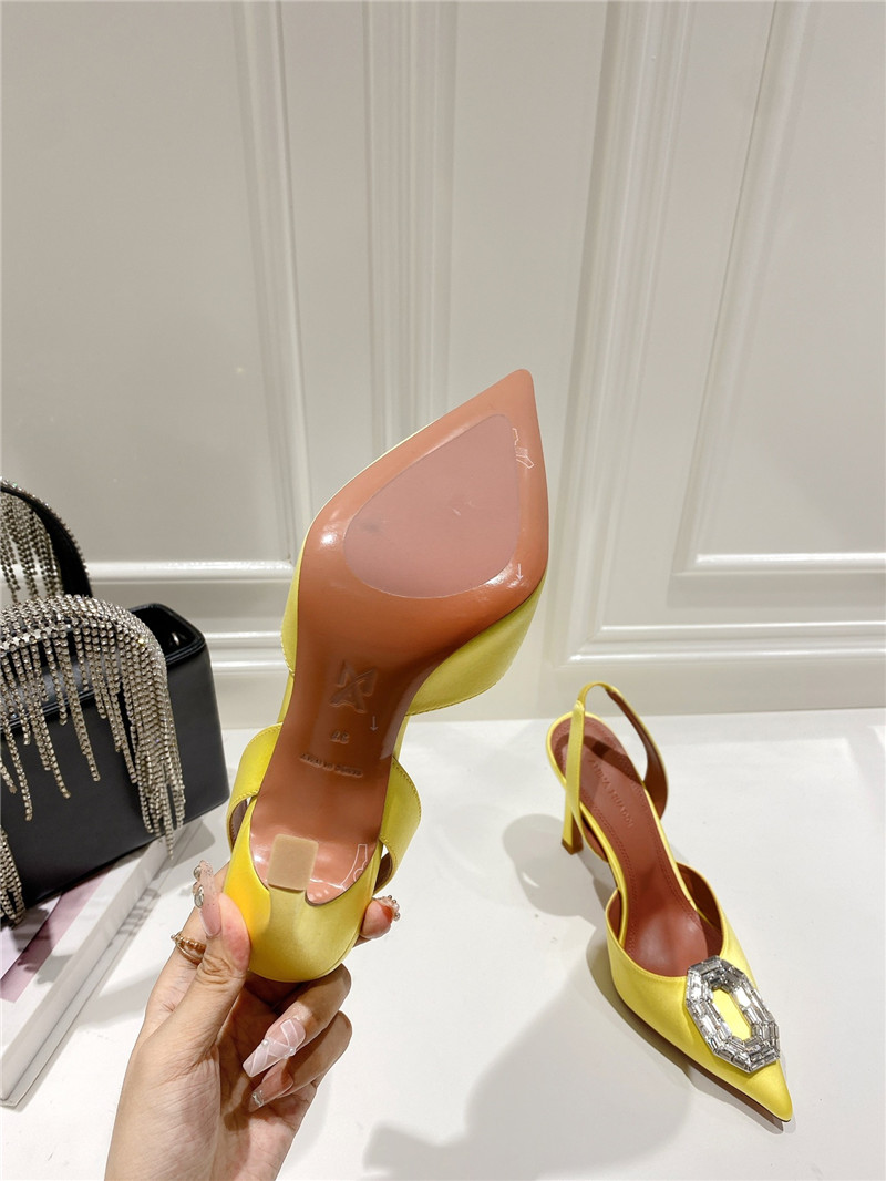 AMINA MUADDI high-end rhinestone original buckle pumps