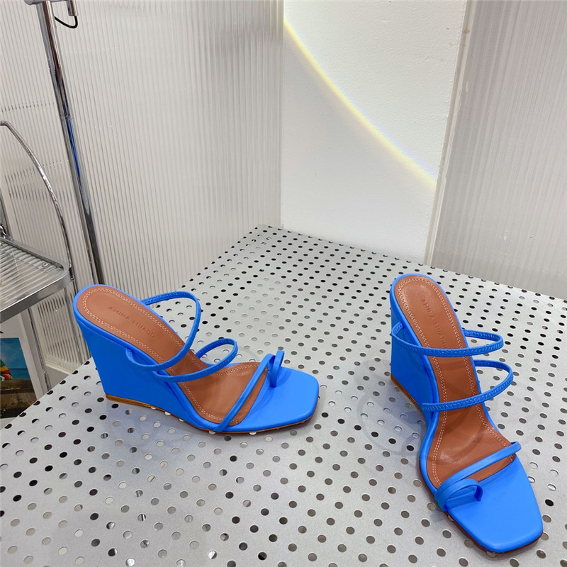 Amina Muaddi Dupes wedge slippers