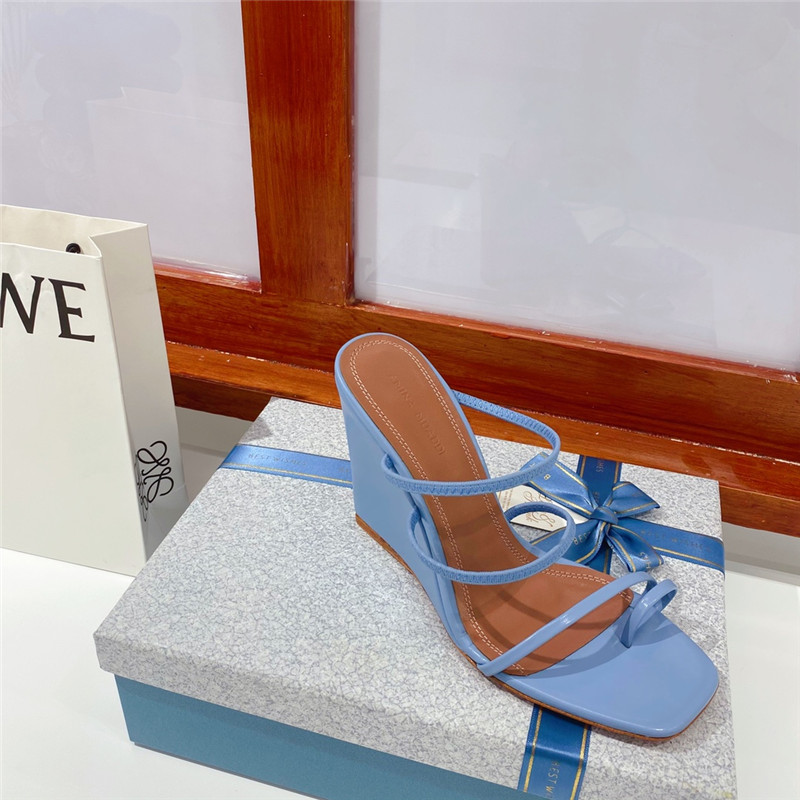 Amina Muaddi Dupes wedge slippers