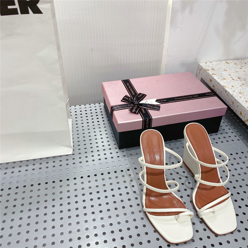 Amina Muaddi Dupes wedge slippers